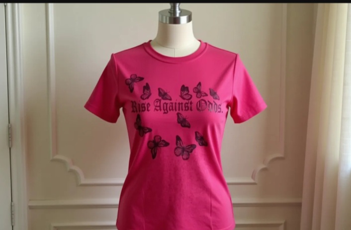 تیشرت باکسی چند پروانه